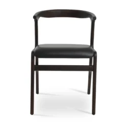 Morelato Dining Chair -Chair Funiture Shop morelato dining chair walnut black front
