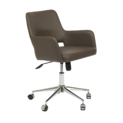 Nate Office Chair -Chair Funiture Shop nate office chair grey leatherette