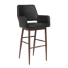 Nate Stool -Chair Funiture Shop nate stool black walnut base