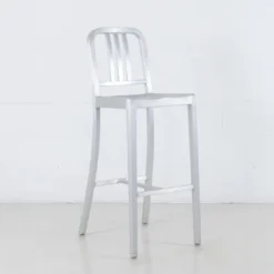 Navy Aluminum Stool