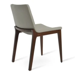 Nevada Dining Chair -Chair Funiture Shop nevada dining chair light grey walnut back