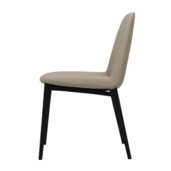 Pico Leatherette Dining Chair -Chair Funiture Shop pico leatherette dining chair beige side