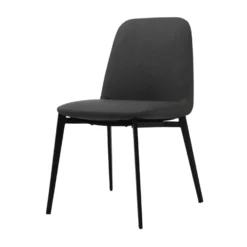 Pico Leatherette Dining Chair -Chair Funiture Shop pico leatherette dining chair dark grey
