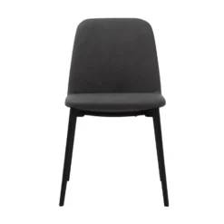 Pico Dark Grey Leatherette Dining Chair - Floor Model -Chair Funiture Shop pico leatherette dining chair dark grey front 027ebcf2 c8b0 4239 b3d6 858579c2e12a