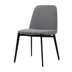 Pico Fabric Dining Chair -Chair Funiture Shop pico leatherette dining chair light grey fabric