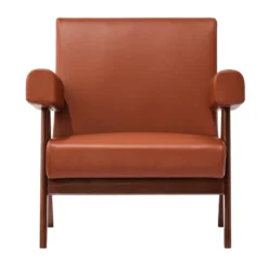 Pierre J. Lounge Chair -Chair Funiture Shop pierre j lounge chair hazelnut front