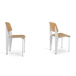 Prouve Dining Chair -Chair Funiture Shop prouve dining chairs white