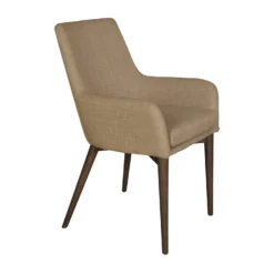 Reid Arm Chair -Chair Funiture Shop reid arm chair beige angled