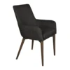 Reid Arm Chair -Chair Funiture Shop reid arm chair dark grey angled