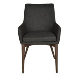 Reid Arm Chair -Chair Funiture Shop reid arm chair dark grey front