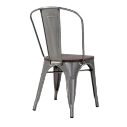 Rochelle Dining Chair With Wood Seat -Chair Funiture Shop rochelle dining chair with wood seat back