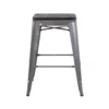 Rochelle Grande Stool With Wood Seat