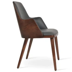 Romano-W Armchair -Chair Funiture Shop romano w armchair grey antharice side