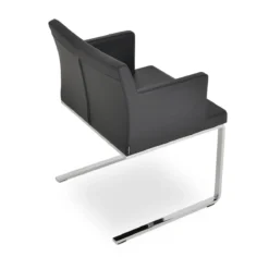 Soho Flat Arm Chair -Chair Funiture Shop soho flat arm chair black back