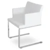 Soho Flat Arm Chair -Chair Funiture Shop soho flat arm chair white angled