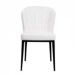 Sonia Dining Chair -Chair Funiture Shop sonia dining chair white pu front