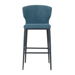 Thurston Fabric Stool With Metal Base -Chair Funiture Shop thurston stool atlantis metal base front