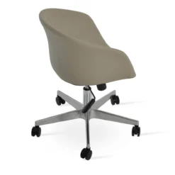 Tribeca Arm Office Chair -Chair Funiture Shop tribeca office chair bone aluminium