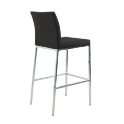 Watson Leatherette Stool -Chair Funiture Shop watson stool black back