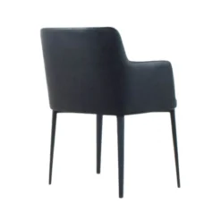 Williamsburg Leatherette Arm Chair -Chair Funiture Shop williamsburg black leatherette chair back
