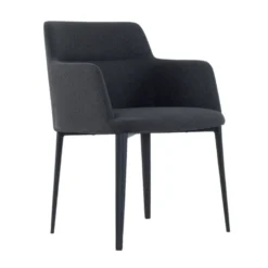 Williamsburg Fabric Arm Chair 14 Williamsburg Fabric Arm Chair -Chair Funiture Shop williamsburg dark grey fabric arm chair angled