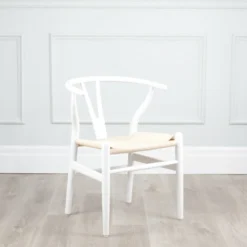 Wishbone Dining Chair -Chair Funiture Shop wishbone dining chair white