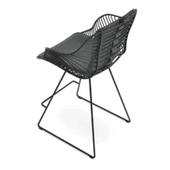 Zebra Wire Arm Stool 15 Zebra Wire Arm Stool -Chair Funiture Shop zebra wire arm stool black black back